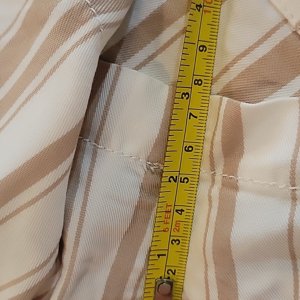 Loft Emory Drawstring Waist Striped Shorts S - Picture 9 of 9